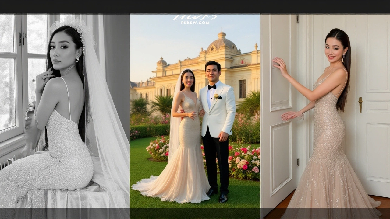 วุ้นเส้นเปิดชุดแต่งงาน 4 ชุด ใส่ดีไซเนอร์ไทย 3 แบรนด์ในงานวิวาห์ทั้งไทย-ฝรั่งเศส